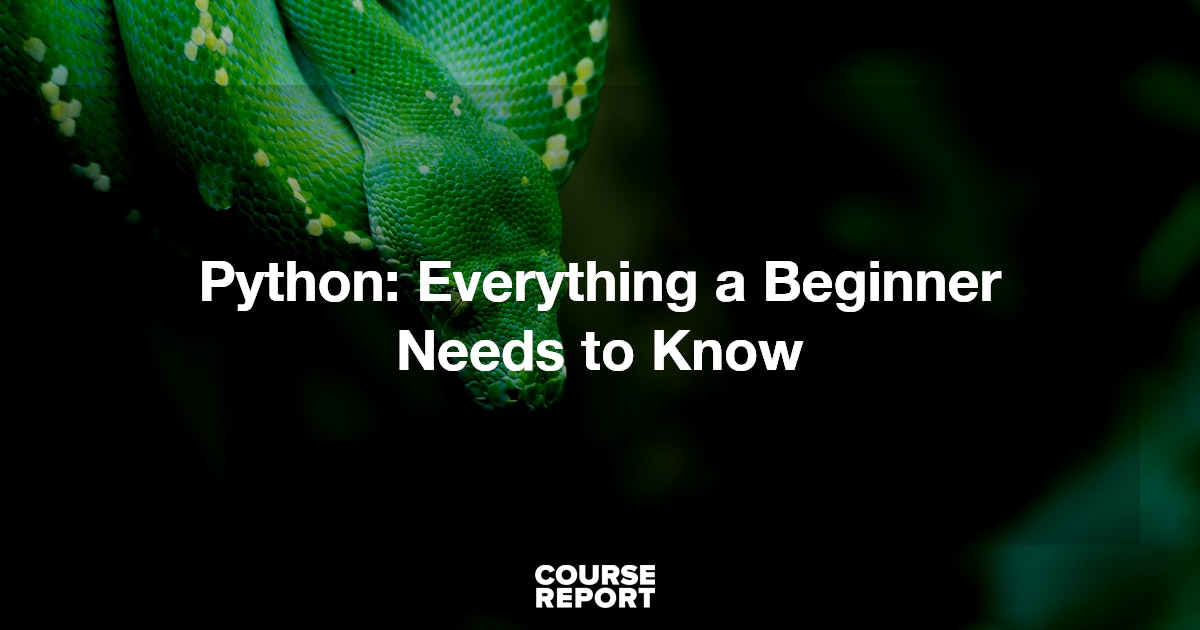 Python: Everything a Beginner Needs to Know | Course Report
